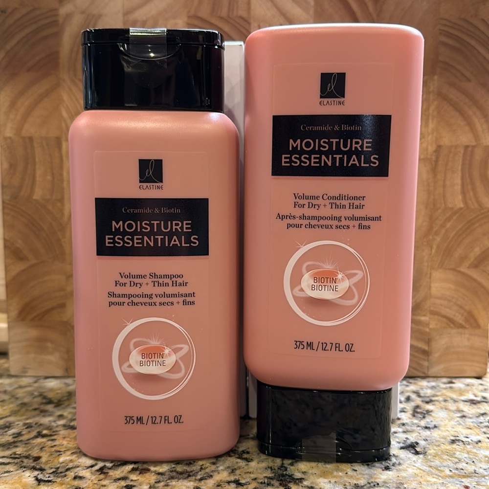 Avon Elastine Moisture Essentials Volume Shampoo & Conditioner